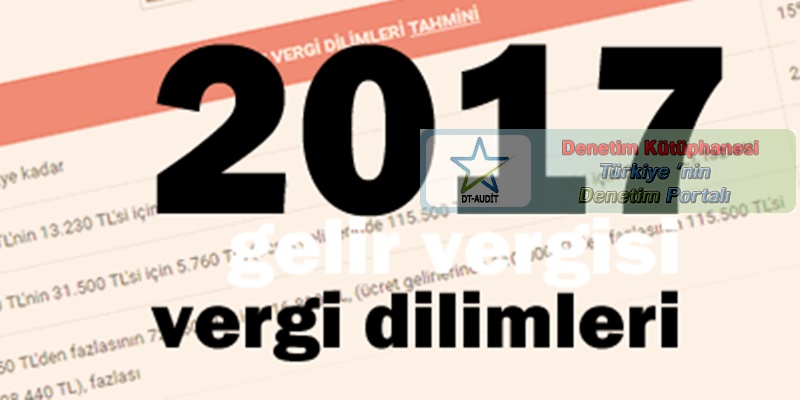 Gelir Vergisi Kanununda Yer Alan ve 2017 Y�l�nda Uygulanacak Olan Had ve Tutarlar Belli Oldu