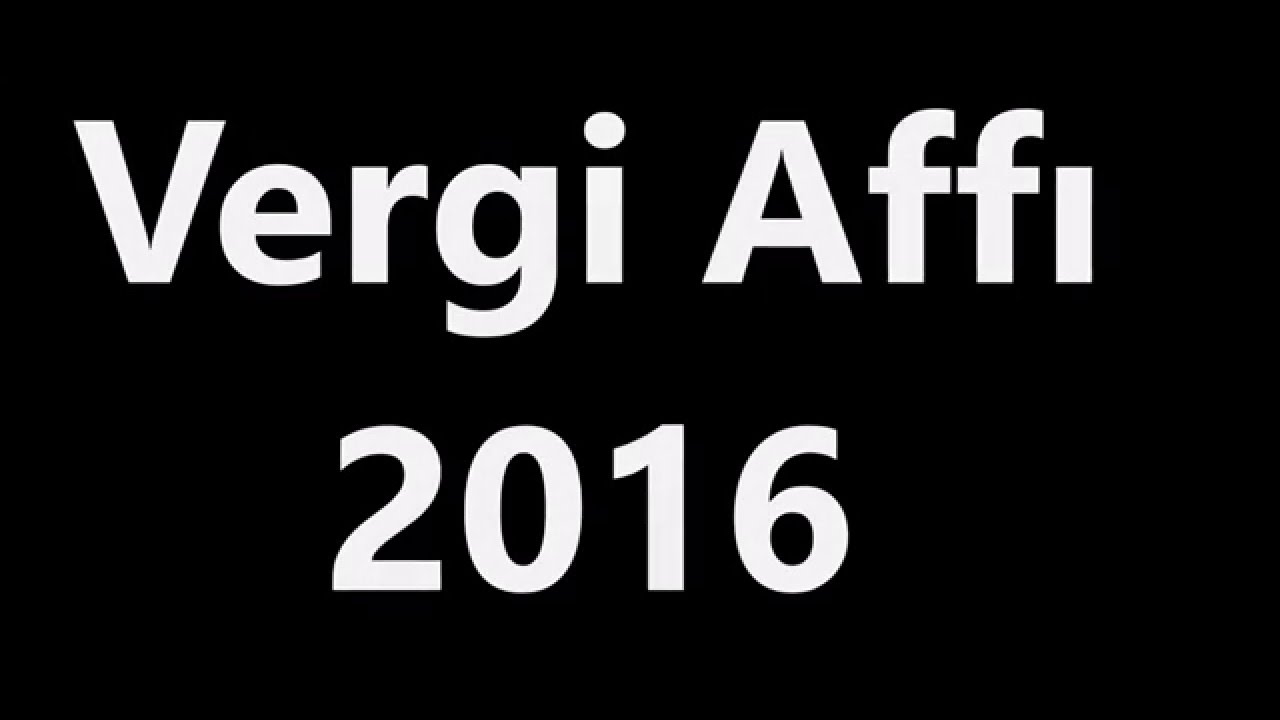 Vergi Aff�'nda Baz� Hususlar A��kl��a Kavu�uyor..!!!