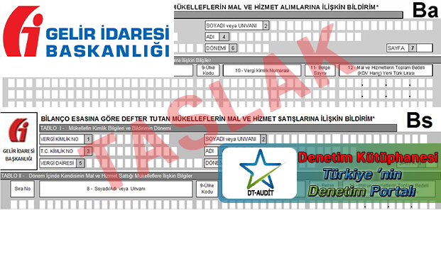 VUK Tebli� Tasla�� Form Ba Form Bs